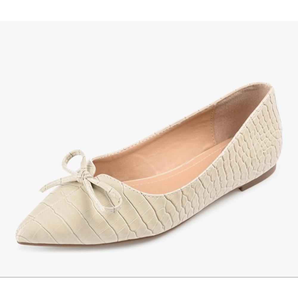 NEW Journee Collection Faux Crocodile Devalyn Flat Ballet 9 $80 - Picture 6 of 7
